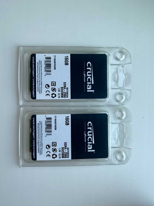 Оперативна пам'ять Crucial SODIMM DDR4 16Gb 2666MHz PC4-21300 (CT16G4SFRA266.C8FB)
