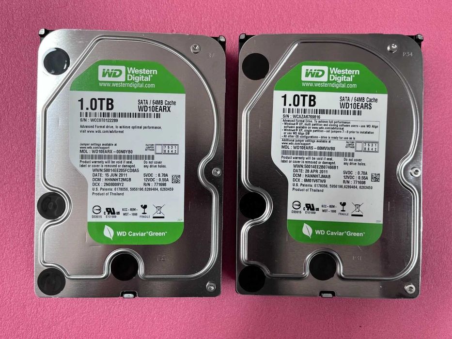 Жесткие диски HDD WD RED GREEN 1TB