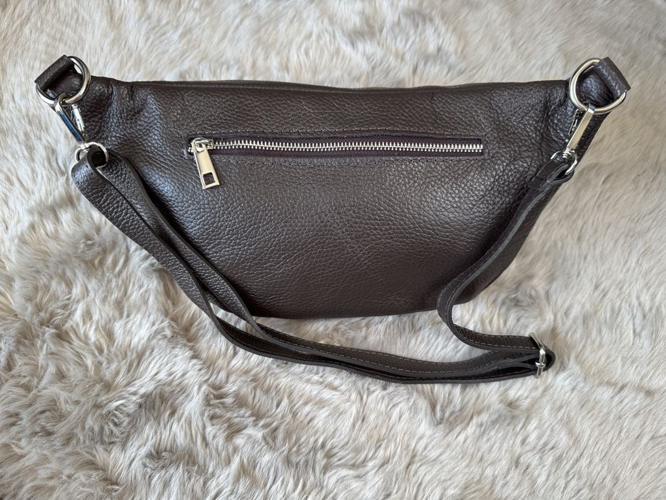 Nerka czekolada skóra naturalna Włoska - nowa