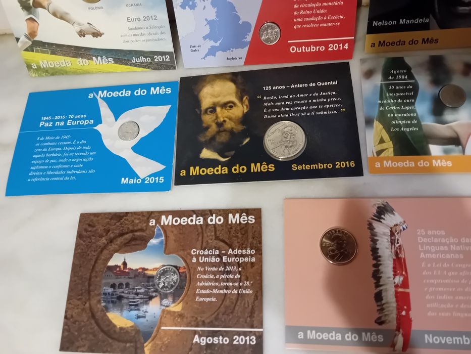 Conjunto de 11 Moedas Colecção Moeda do Mês