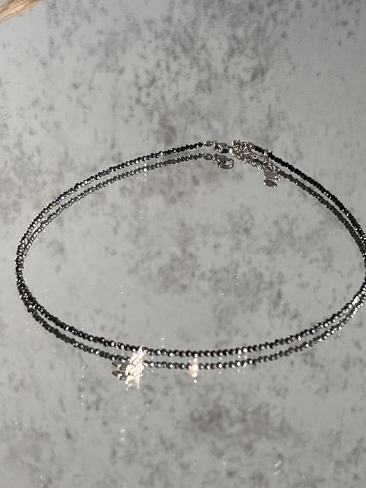 Чокери з чорного оніксу.