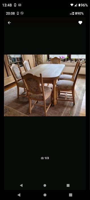 Продам стіл дубовий і крісла з Німеччини на-320см.