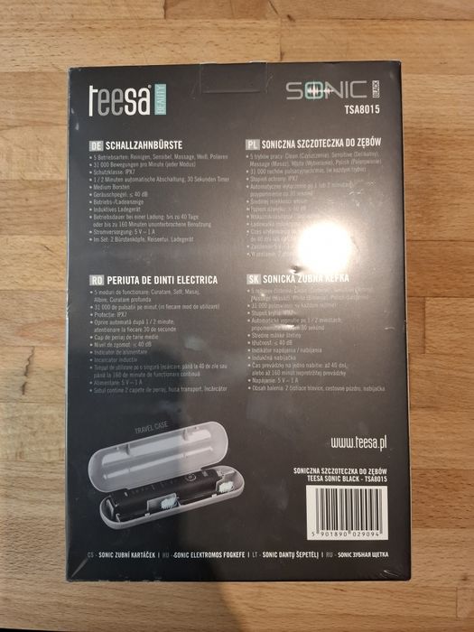 Soniczna szczoteczka TEESA Sonic Black TSA8015