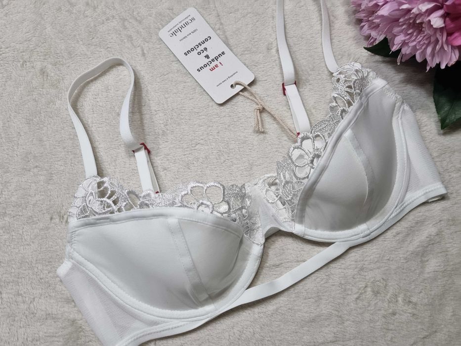 Scandale eco lingerie, biustonosz biały, rozmiar 75C