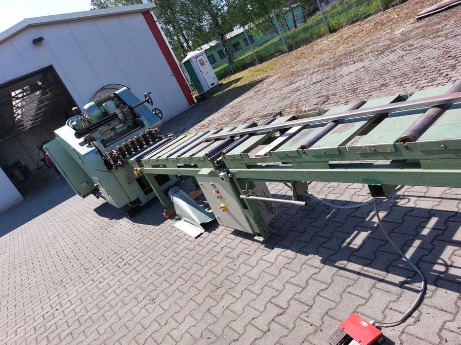 Linia strugająco rozcinająca:Strugarka dwustronna ,wielopiła ,podajnik