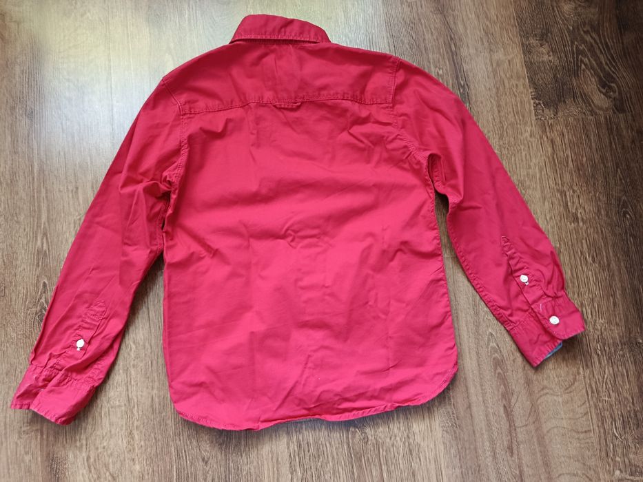 Czerwona koszula chłopięca 122 H&M