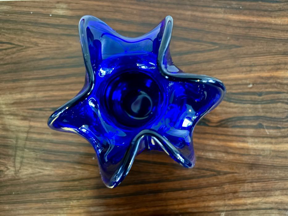 Wazon Osiołek Czesław Zuber Huta Barbara kobaltowy PRL lata 70 kobalt