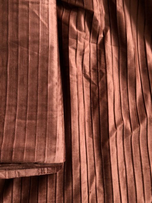 Cortinados veludo semiopacos, par, castanhos, 145x300 cm