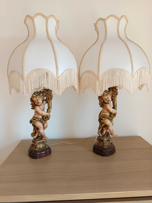 Vendo conjunto de candeeiros anjos