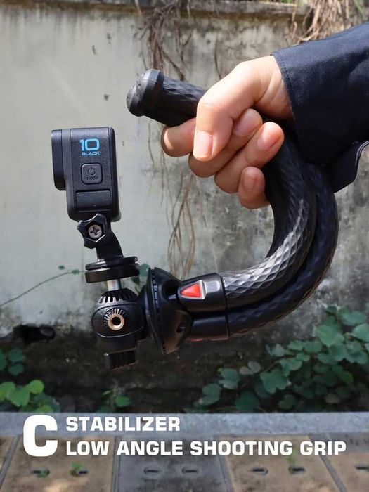 Statyw Lammcou J-0016 28cm elastyczny czarno-czerwony nowy