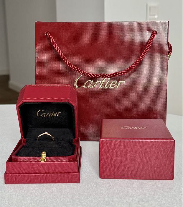 Каблучка в стилі Cartier Love mini  в 2 кольорах 17 розміру картье лав