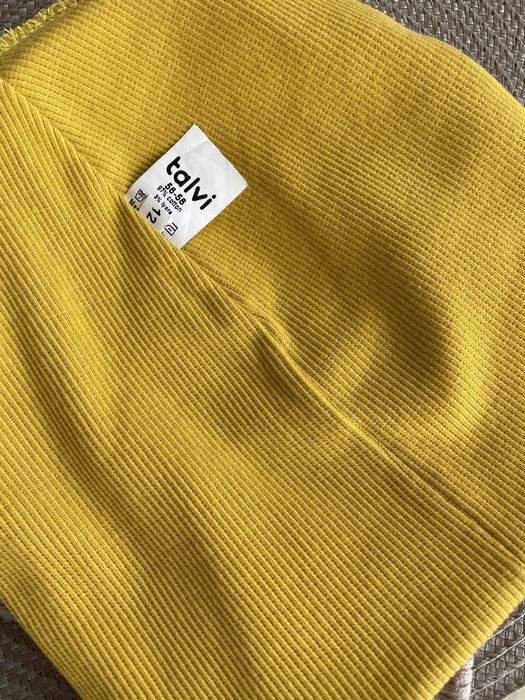 Шапка демисезонна гірчична бежева