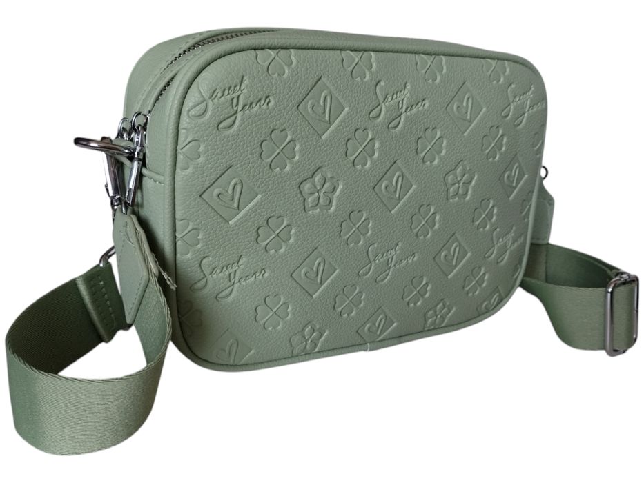 Torebka Damska Listonoszka Na Ramię Zielona Miejska