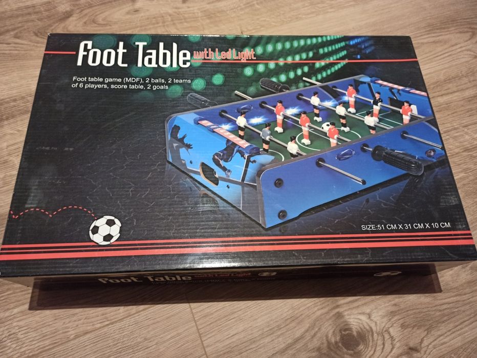 Relaxdays mini piłkarzyki z oświetleniem LED