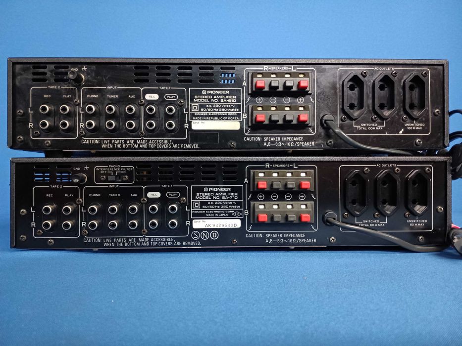 amplificador PIONEER SA-710 + SA-610