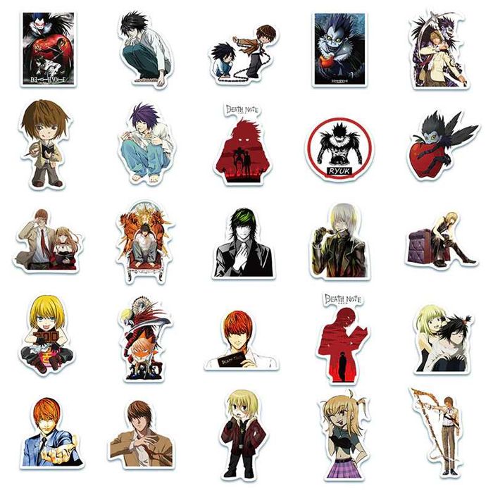 Death Note naklejki 50 sztuk Anime Manga