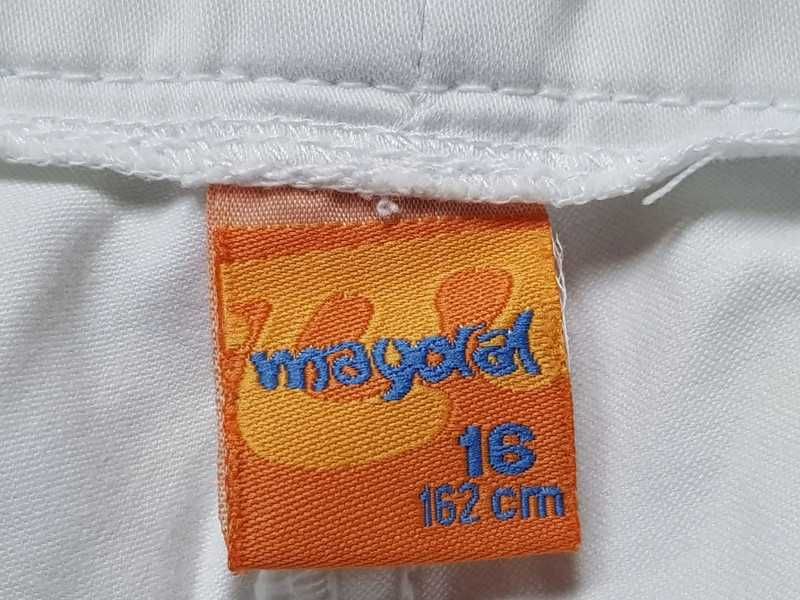 spodnie damskie  dziewczęce rybaczki kieszonki białe letnie