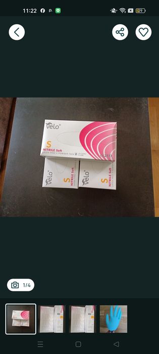 Rękawiczki jednorazowe 6 op, rozm S