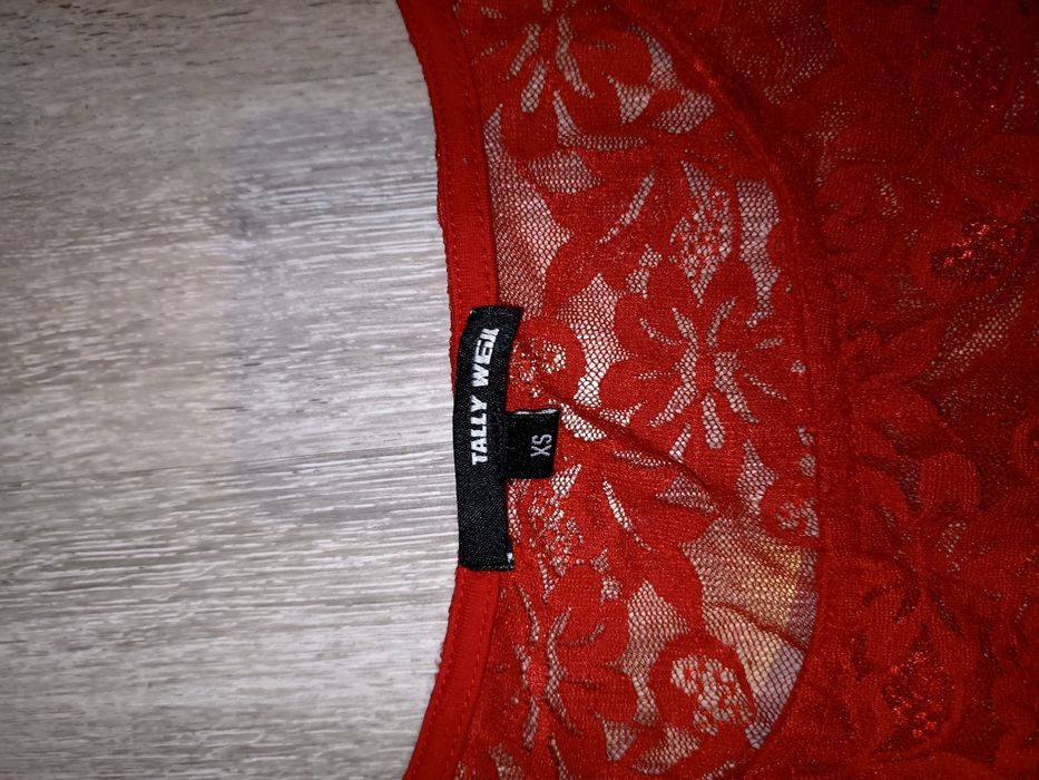Koronkowy top bluzka Tally Weijl XS