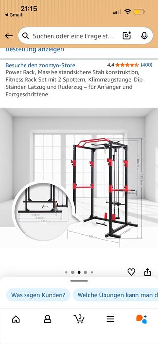 Estação de Treino c Barra olímpica + 160kg peso/Power Rack c Cabos / Fitness / Musculação / Paralelas / Barra Fixa / Agachamento / Exercícios Físicos