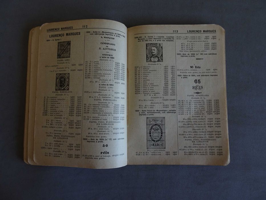 Livro Catálogo de selos postais de Portugal e Colónias 1947 - A Simões