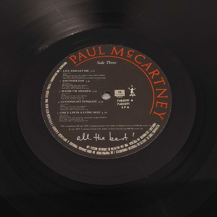 Disco vinil duplo LP Paul McCartney – All The Best !