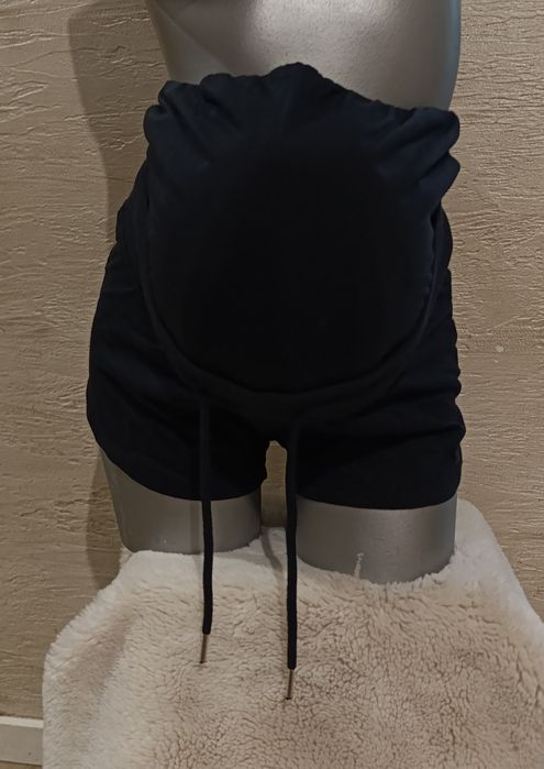 Nowe spodenki ciążowe S szorty spodnie 36 czarne dresowe Anna Field