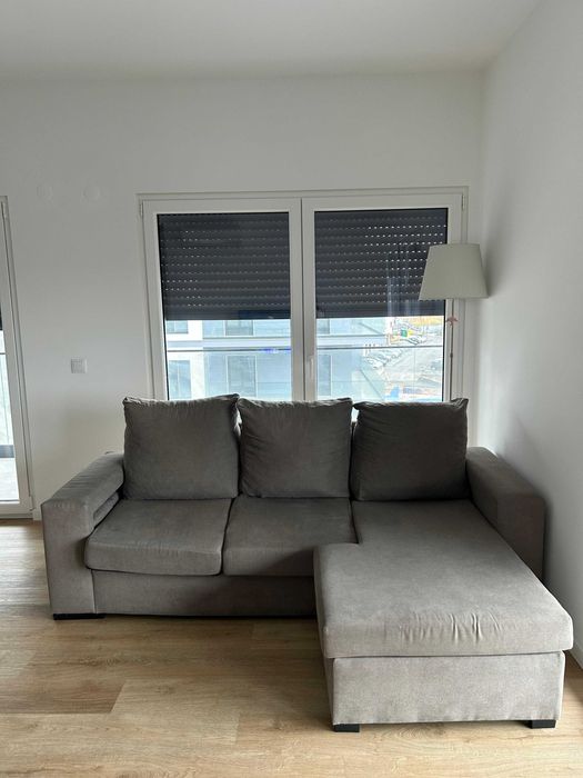 Sofá familiar com chaise longue c/ preço acessível