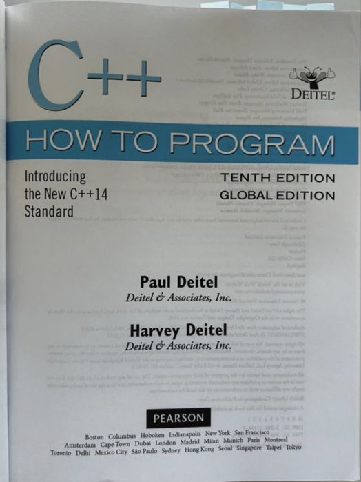 C++ How to Program, Global Edition 10th Edition