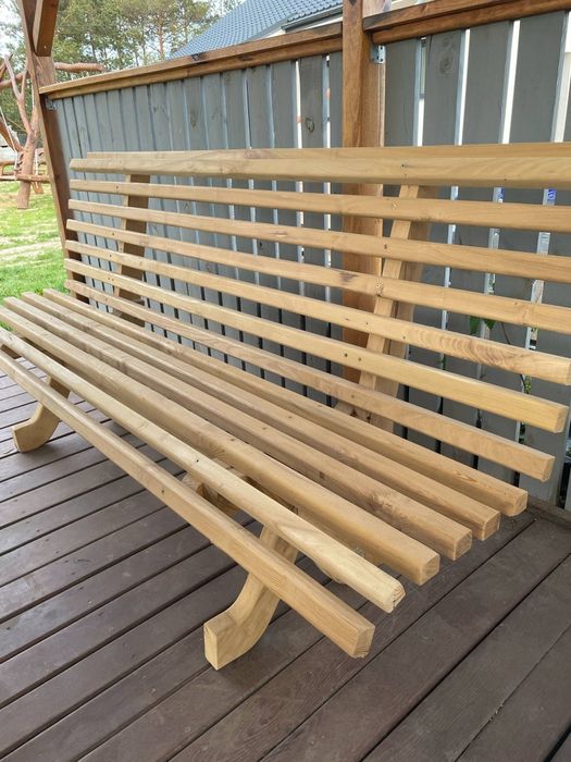 Zestaw drewniany do ogrodu