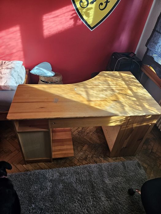 Biurko narożne sosnowe