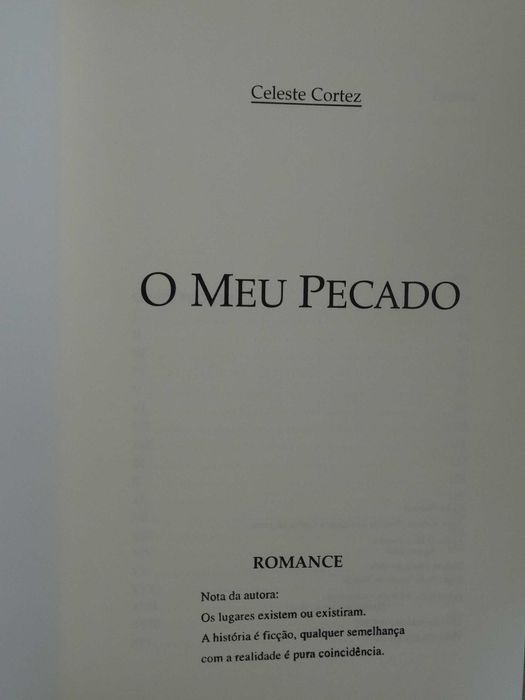 O Meu Pecado de Celeste Cortez