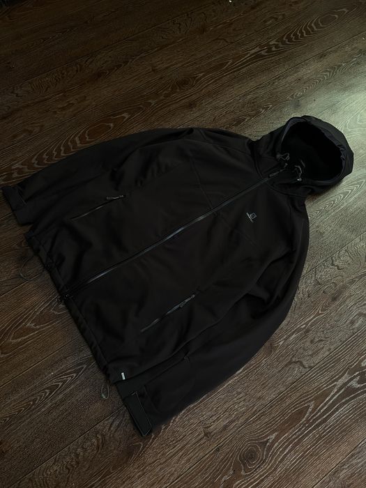 Чоловіча горнолижна куртка Salomon Softshell (Софтшелл) з капюшоном, чорна