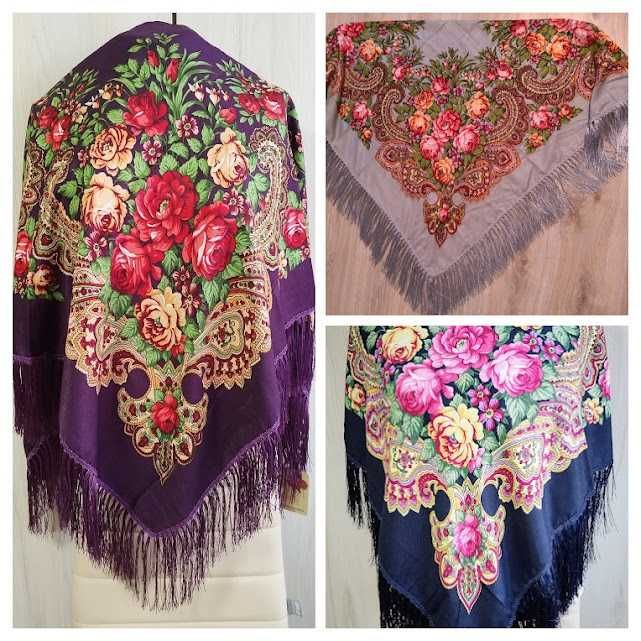 Українська народна хустка, хустина, украинский платок с бахромой