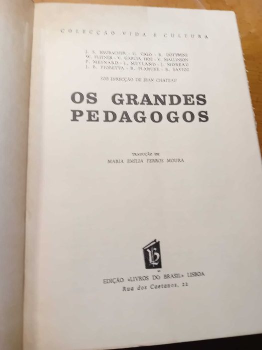 Jean Chateau, Os Grandes Pedagogos