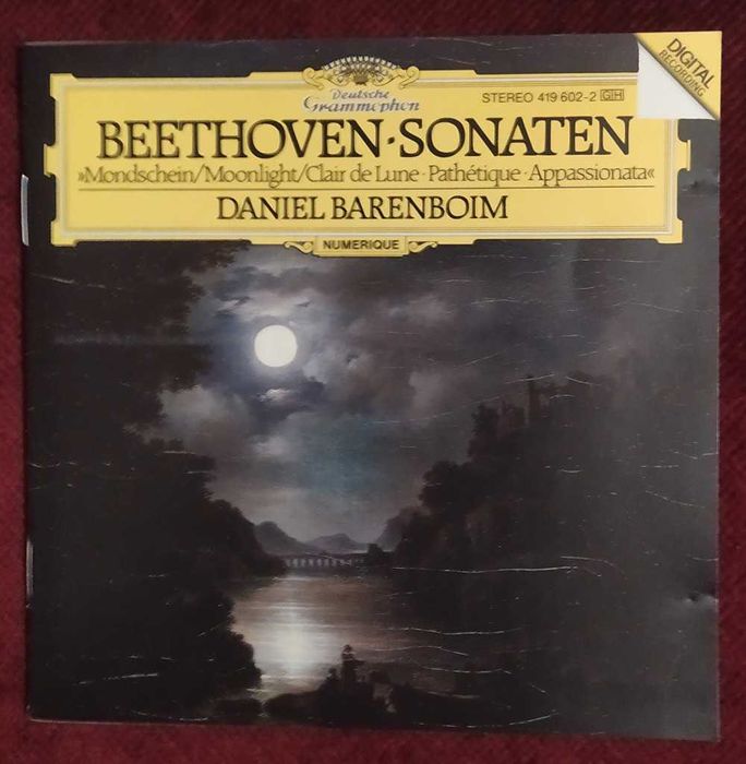 CD Bethoven Sonaten 8, 14, 23 Barenboim