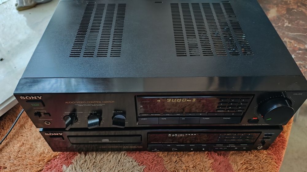 Amplituner SONY STR-AV310 + CD SONY CDP-490 + głośniki