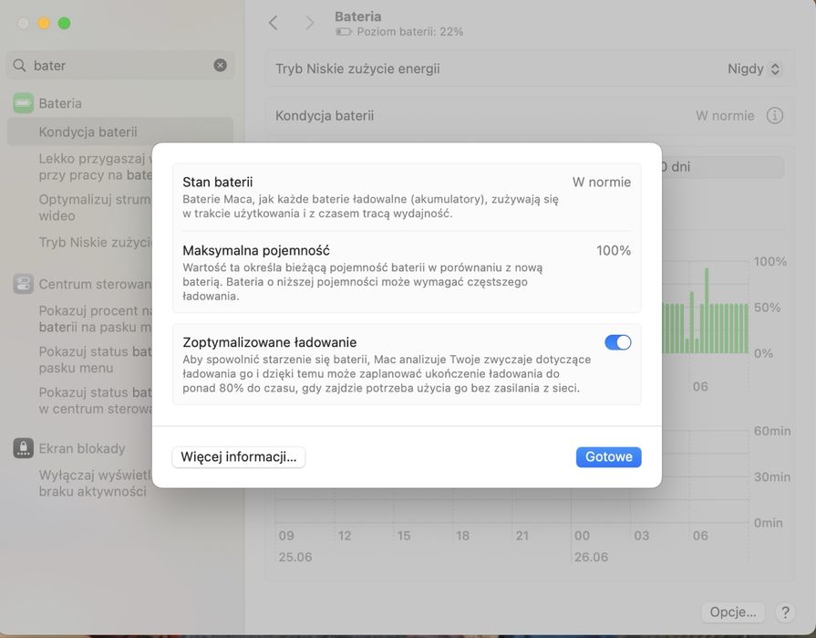 Apple MacBook Air M2– 8GB RAM / 256GB SSD / kolor złoty