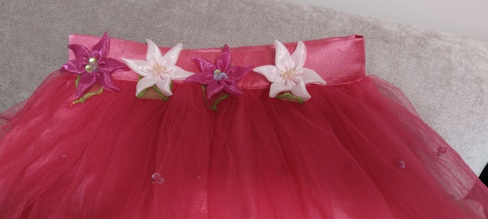 Спідниця рожева для дівчинки квіточка
