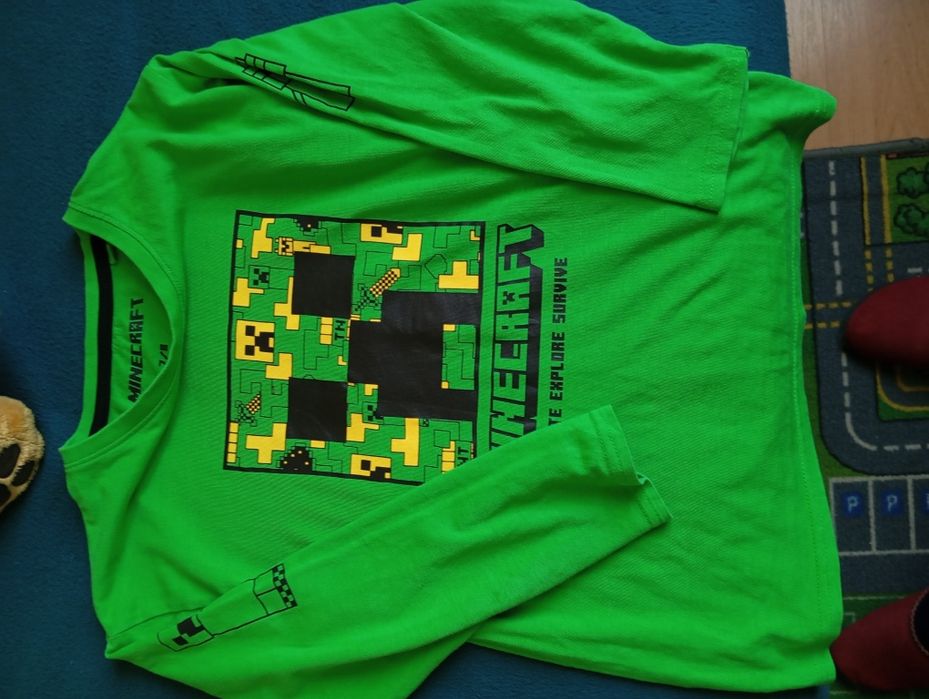 Koszulka dł.rękaw Minecraft r.128