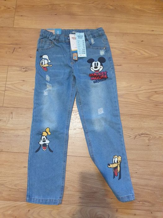 Nowe jeansy spodnie roz 128