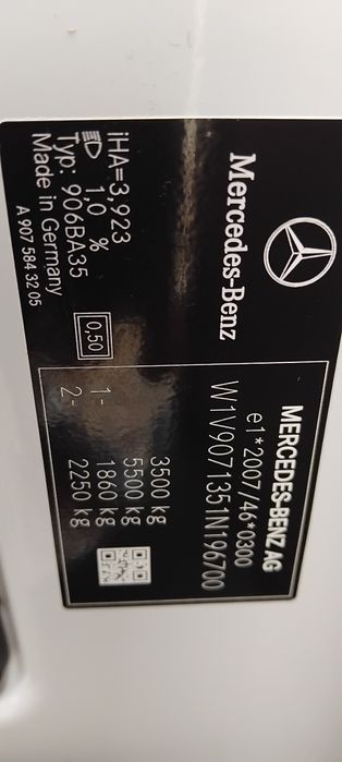 Mercedes Sprinter Faktura Vat Brutto  Salon Polska