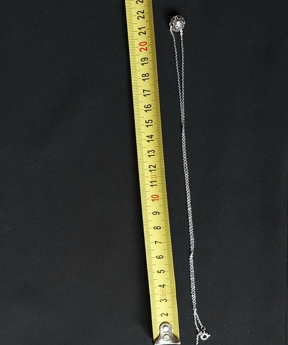 Srebrny naszyjnik diament i cyrkonia