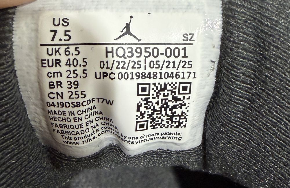 Nike Buty Air Jordan MVP 92  szare  grey 40.5 (25,5cm) jak Nowe