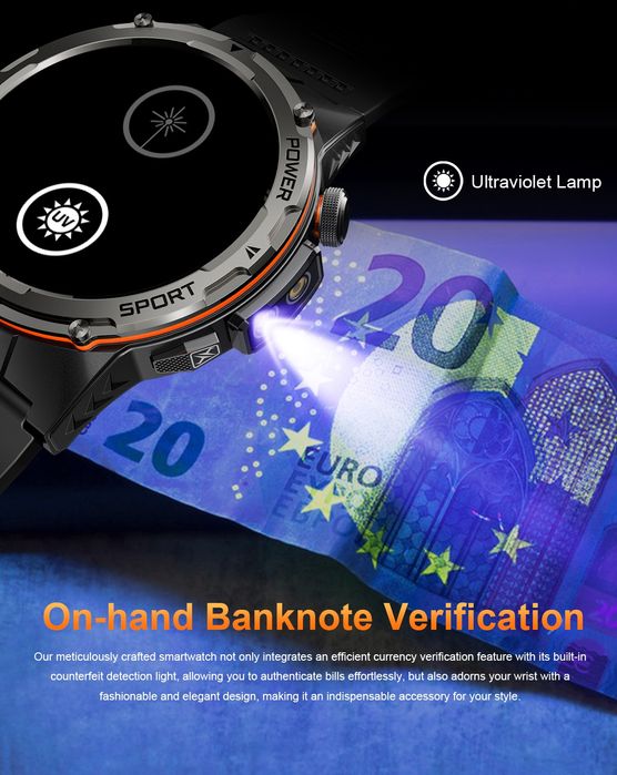 Smartwatch 1.39 Amoled z GPS