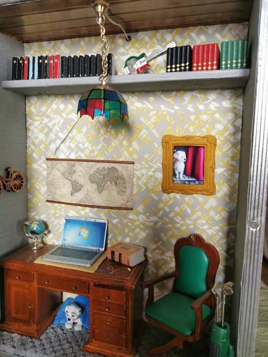 Escritório em miniatura 1:12