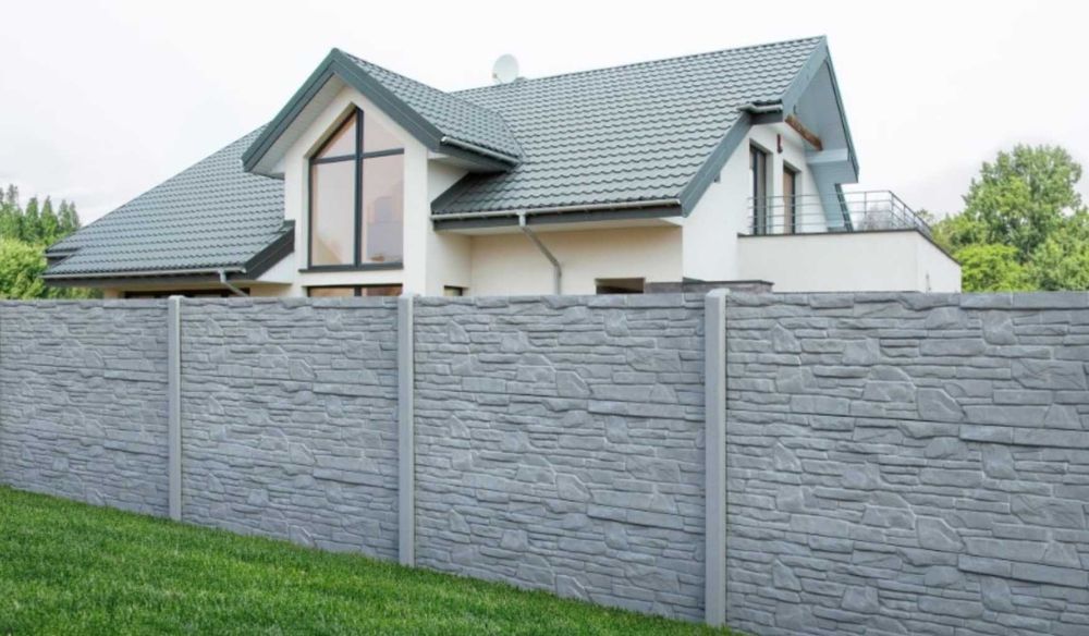 Ogrodzenie betonowe płyty betonowe płyty ogrodzeniowe płot