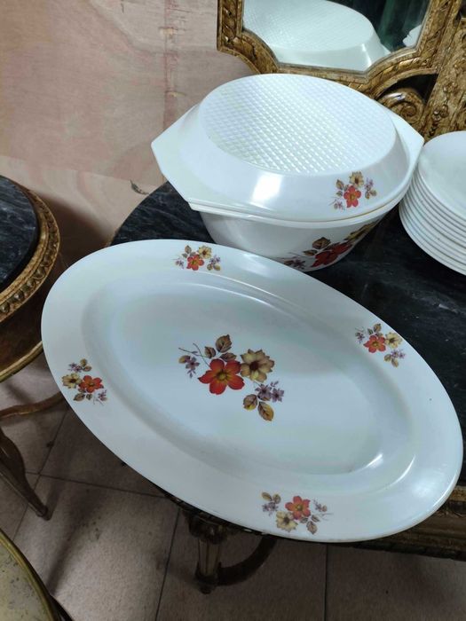 Peças serviço jantar vintage arcopal frança 30 peças