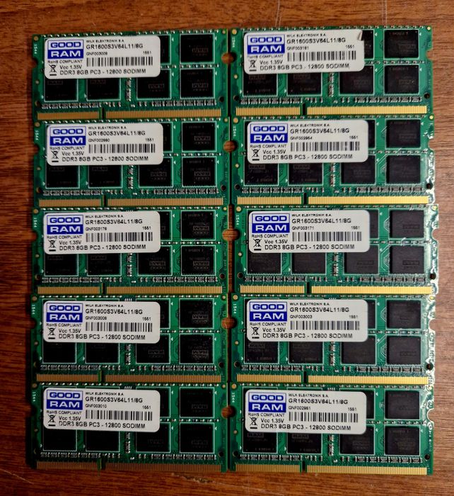 Pamięć RAM 8gb 4gb 2gb ddr3l do laptopa