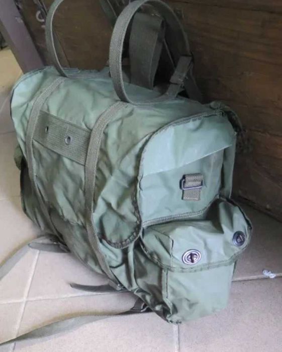 Plecak Wojskowy Armia Belgia "Kostka" Olive Vintage lata `70